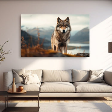 Winter Wolf Painting